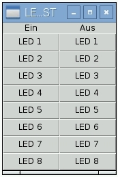 I2C-Output Modul mit Tasten steuern