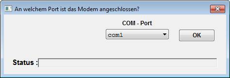 Firmwareloader COM-Auswahö