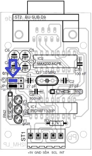 Jumper zum Laden der Firmware