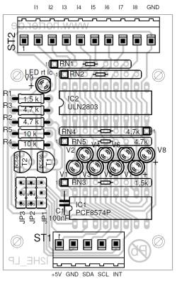 Best�ckungsplan I2C-Input-Modul